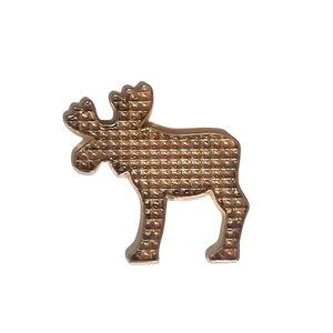 Moose Gold Tone Bling Travel Fridge Magnet Souvenir